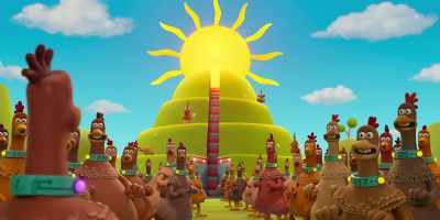 -Ooh!
-[escalator whirring] - Chicken Run: Dawn of the Nugget