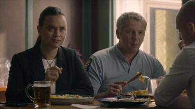 - Ooh. Guilty as charged.
- Yeah, you try that again,
you will be charged. - The Gone