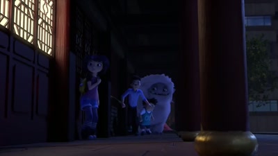 Ooh, or I could be the guy
who lowers in on a string - Abominable and the Invisible City