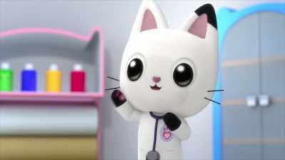 Ooh! I know! We can go back to the Kitchen
and have another snack! - Gabby's Dollhouse