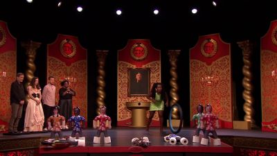 Ooh. Ohh... It went past the line. - Taskmaster
