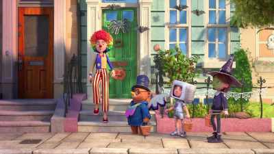Ooh! Treat or treating.
It does sound much nicer. - The Adventures of Paddington
