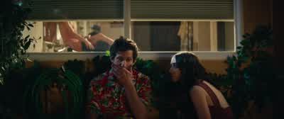 Ooh trust me there is not a world where these two don't end up together - Palm Springs