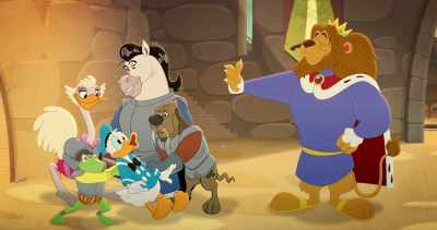 -Ooh.
-We are now bound in mutual trust. - Legend of the Three Caballeros