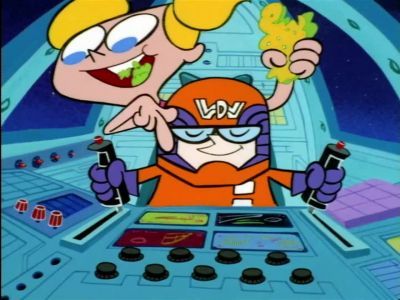 Ooh What does this button do - Dexter's Laboratory