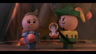 Ooop. That is not peach juice.
It's semen. - Crossing Swords