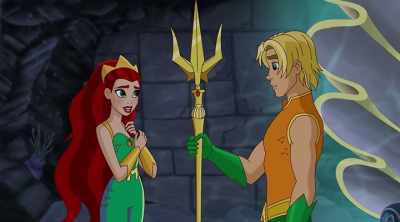 - Oops, sorry.
- Oh. Uh, my bad. - DC Super Hero Girls: Legends of Atlantis
