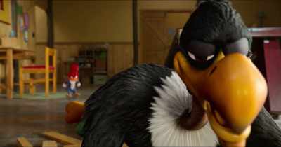 - Oopsie! Another mess.
- Want some more, eh? - Woody Woodpecker Goes to Camp