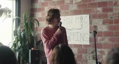 "Open Mic & Muffins." - Shithouse