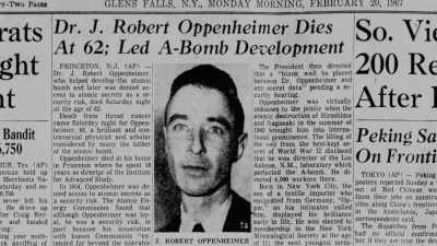 Oppenheimer's life story, - To End All War: Oppenheimer & the Atomic Bomb