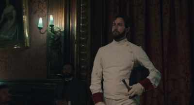 Opposite him,
Spanish Sword Master Gustavio de Borda, - The Edge of the Blade