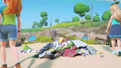 Or a really messed-up
looking dolphin? - LEGO Friends: Girls on a Mission