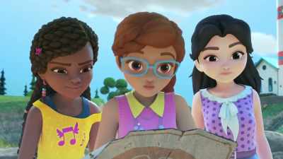 Or we can just
turn it over. - LEGO Friends: Girls on a Mission