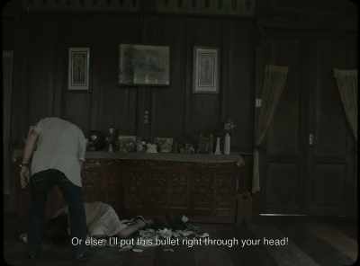 Or else, I'll put this bullet
right through your head! - Ode to Nothing