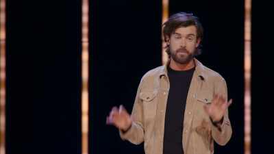Or my favorite one,
"Where did you meet your spouse?" - Jack Whitehall: Settle Down