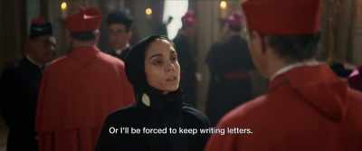 Or I'll be forced to keep writing letters. - Cabrini