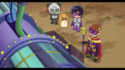 Or it'll turn
the Titan universe
to a crisp. - Ryan's World the Movie: Titan Universe Adventure