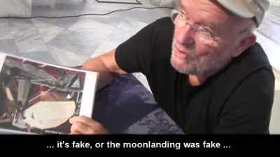 Or that the moon landing was faked, - American Moon