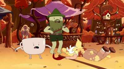 Or this!
Yaaaaah! Oof! - Adventure Time: Fionna & Cake