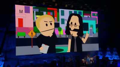 Or even worse, we could
show up and jam with them, eh? - South Park: The 25th Anniversary Concert