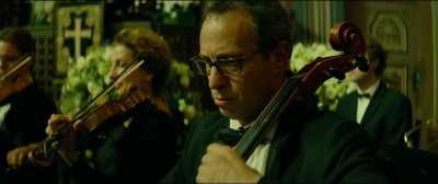 [orchestra playing] - The Collini Case