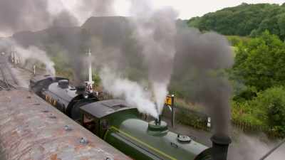 (Orchestral music) - Great Rail Restorations with Peter Snow