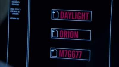 "Orion." I don't remember. - Blindspot
