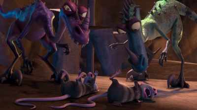 [Orson] Look, look... Right there.
Look, even these morons can see it. - The Ice Age Adventures of Buck Wild