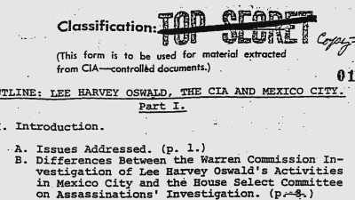 Oswald as a lone nut may have been
seen as a moral imperative to avoid - The Assassination & Mrs. Paine