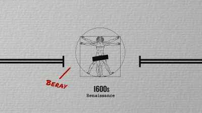 Other words for "shit" from
the Renaissance were "beray" - History of Swear Words