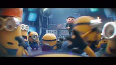 -Otto! -Mini-Boss! -There you are. - Minions: The Rise of Gru