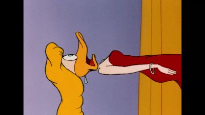Ou yay upid stay erk jay - Daffy Duck's Quackbusters