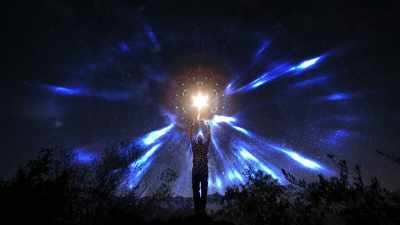 Our consciousness is
entangled with space itself, - A Tear in the Sky