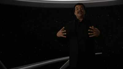 Our cosmic telescope
can make things appear
100 billion times closer. - Cosmos: Possible Worlds
