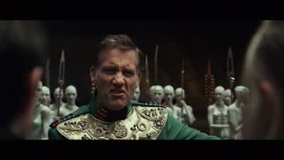 Our council saw fit to protect our citizens first and foremostIs that not its dutyAnd mineAnd yoursOr would you rather riskwrecking our economy for the sake of a bunch ofSavagesYou are totally under the influence of these creaturesDo not confuse the - Valerian and the City of a Thousand Planets