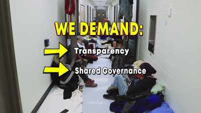 Our demands changed
to be shared governance - The Unmaking of a College