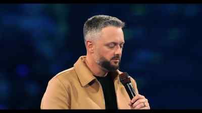 Our family text thread, my dad texted, - Your Friend, Nate Bargatze