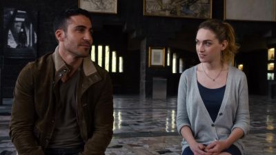 Our first kiss was over there...
in the bathroom. - Sense8
