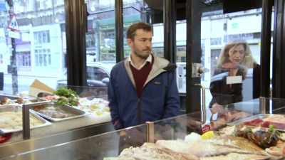Our first stop is the new fishmonger run by Jonathan. - Back in Time for Dinner