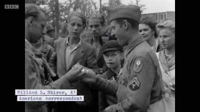 Our GIs have had cheap watches
and cigarettes sent to them, - Berlin 1945