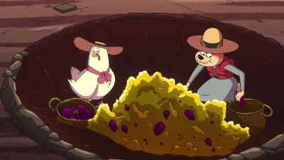 Our grapes,
people grow everything
inside the volcanic sand pits. - King Tweety