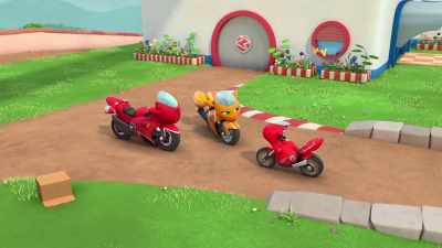 Our little
Mega-Whirly-Leap bike. - Ricky Zoom