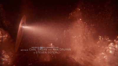 Our restless
Mother Earth cracked open, - Cosmos: Possible Worlds