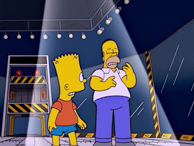 Our robot can kick
that robot's ass.
Right, Dad? Dad? - The Simpsons