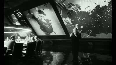 Our studies show that even the worst falloutis down to a safe level after two weeksYou've obviously never heard of cobalt thorium gWell what about itCobalt thorium g has a radioactive half life of 93 yearsIf you take say 50 h bombs in the 100 megaton - Dr  Strangelove or: How I Learned to Stop Worrying and Love the Bomb