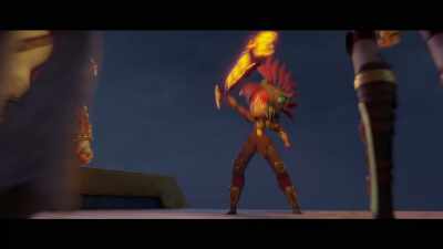 Our weapons,
they can hurt the gods. - Maya and the Three