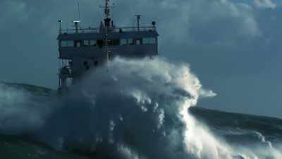 Out here, ships have been
known to sink without trace. - Blue Planet II