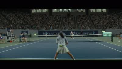 - Out! - —Love-15. - —You got the next one, Venus. - Hey, find it. - King Richard