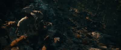 Out of the frying pan. - The Hobbit: An Unexpected Journey