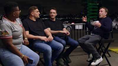 Outdoor cruise ships,
where they're docked, - Colin Quinn & Friends: A Parking Lot Comedy Show